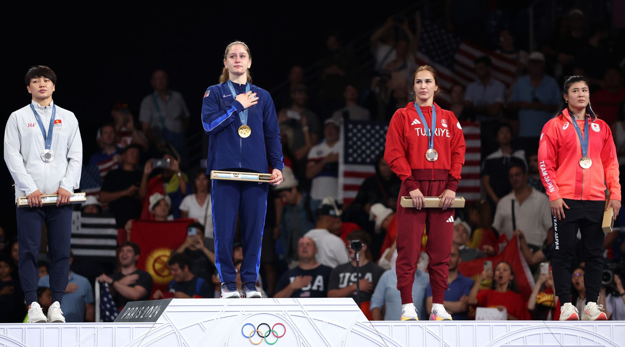 Amit Elor medal ceremony