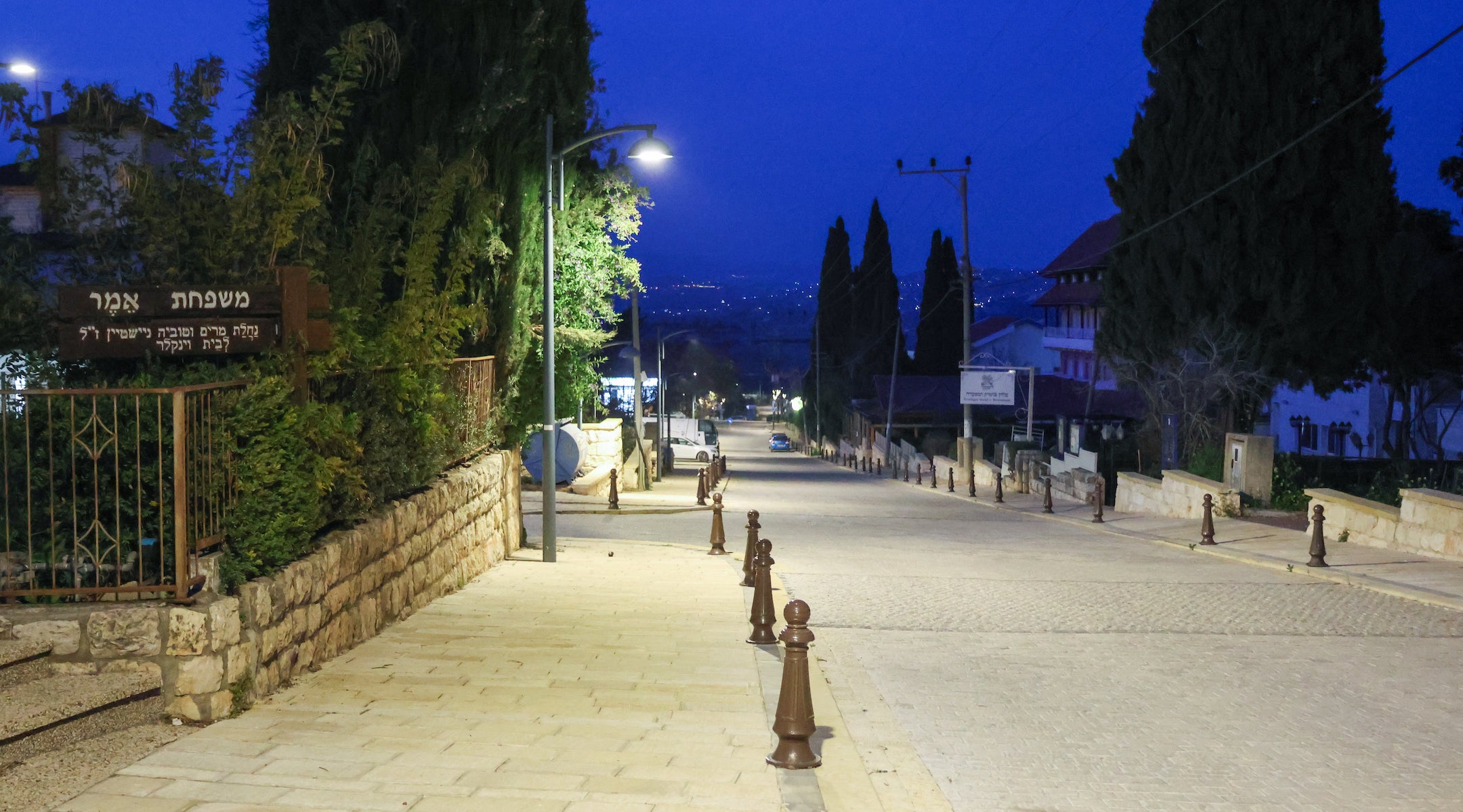 A photo of an empty street.